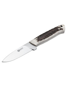 Cuchillo de Caza Bker Dano G - Hoja 10.16 cm, Mango Ciervo