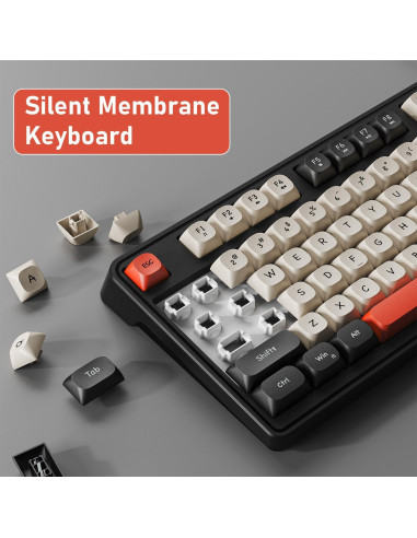 Teclado Gaming EWEADN G98 RGB con Cable, Membrana Silenciosa