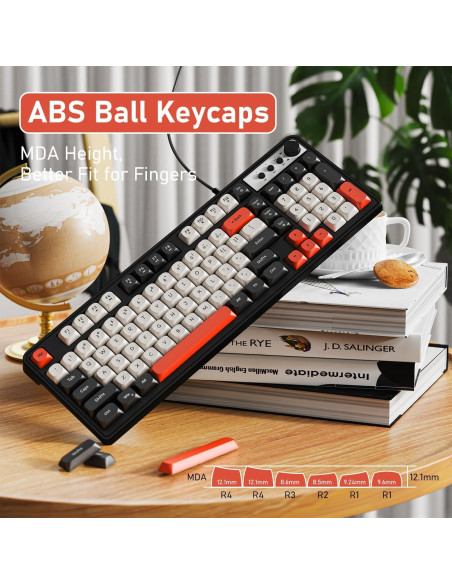 Teclado Gaming EWEADN G98 RGB con Cable, Membrana Silenciosa