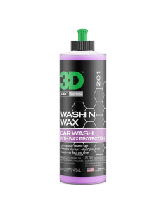 Jabón 3D Wash N Wax 16oz - Lavado y Cera pH Balanceado
