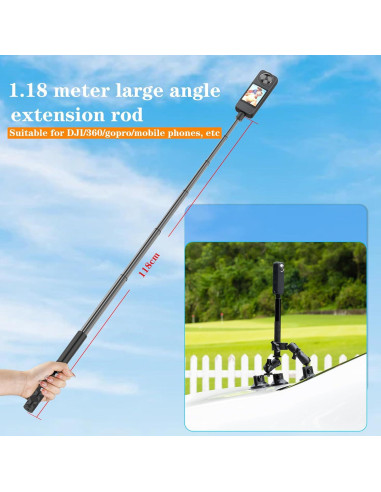 Soporte de Coche con Succión KOQEIEY para Insta360 X5 X4 X3