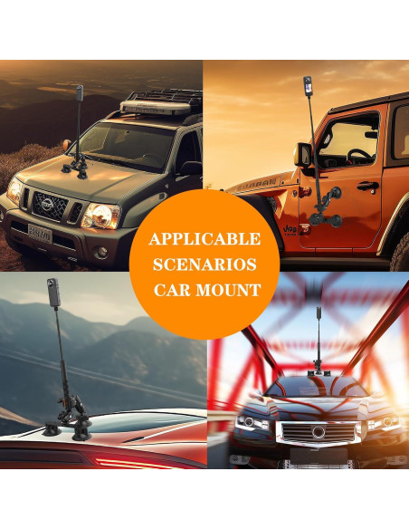 Soporte de Coche con Succión KOQEIEY para Insta360 X5 X4 X3