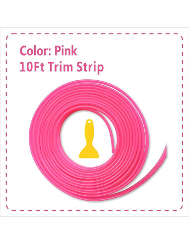 Moldura Decorativa Interior Auto TIKUN TECH Rosa 3.05m