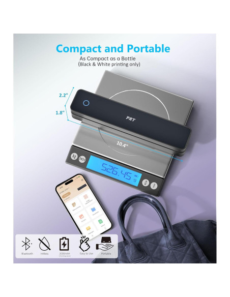 Impresora de Plantillas de Tatuaje PRT MT660 Inalámbrica 10 Hojas