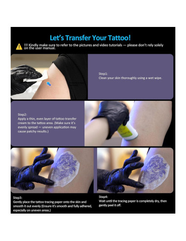 Impresora de Plantillas de Tatuaje PRT MT660 Inalámbrica 10 Hojas