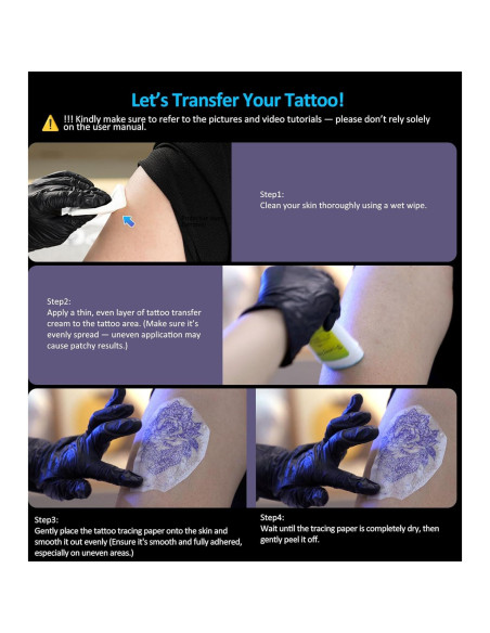 Impresora de Plantillas de Tatuaje PRT MT660 Inalámbrica 10 Hojas