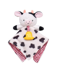 Manta de Abrazo Baby Starters Vaca 33 cm con Sonajero