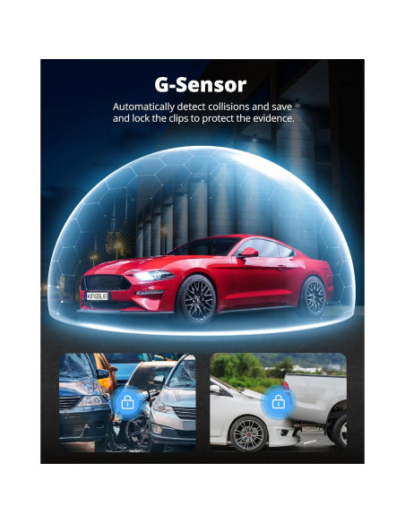 Cámara de tablero Kingslim O3 Pro 2.5K con WiFi y 64GB