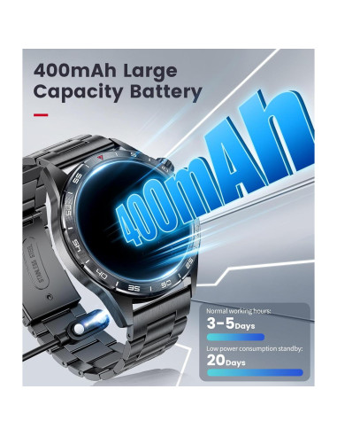 Reloj Inteligente SUNKTA 1.43" AMOLED IP68 Fitness Hombre