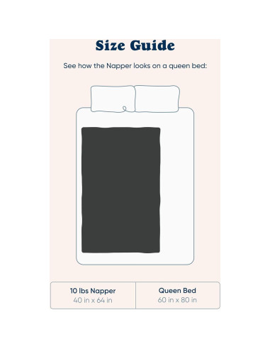 Manta con peso Bearaby Napper 4.54 kg Algodón Gris Asteroide