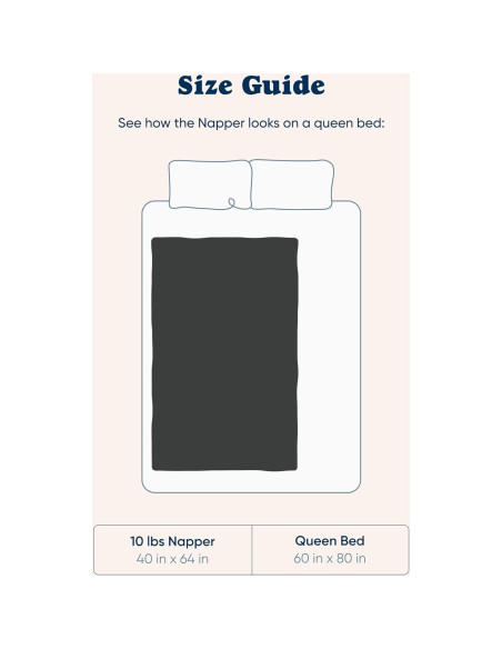 Manta con peso Bearaby Napper 4.54 kg Algodón Gris Asteroide