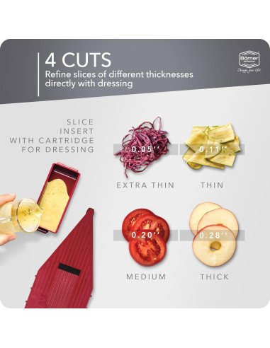 Cortador de Verduras Brner Vital BS20703 - Juego Básico con Función de Aderezo