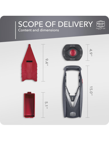 Cortador de Verduras Brner Vital BS20703 - Juego Básico con Función de Aderezo