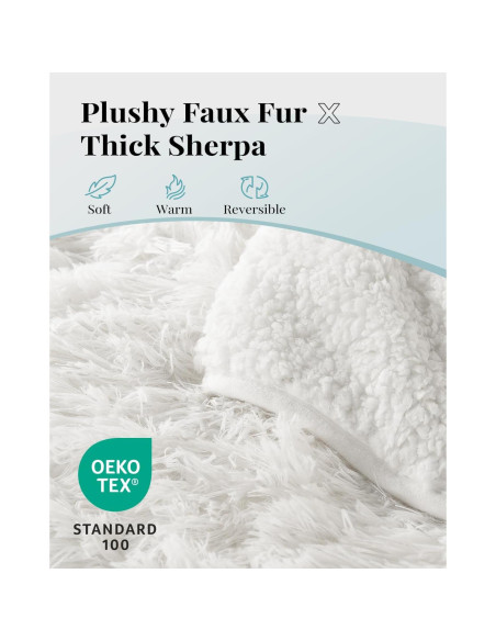 Manta con peso Topblan 5.4kg 122x183cm Crema Sherpa