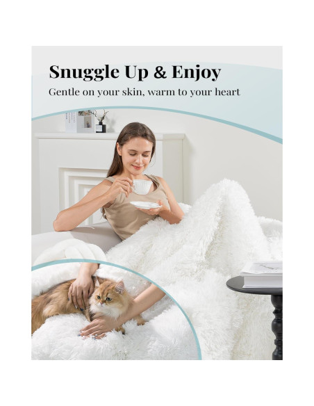 Manta con peso Topblan 5.4kg 122x183cm Crema Sherpa