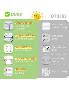 Gráfico de Rutina 2 en 1 Mejorado CustomMaster para Niños 2