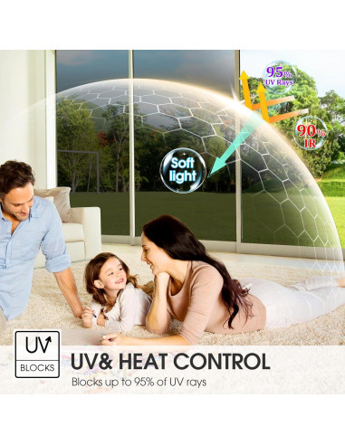 Película de Ventana Tintada Unidireccional ColorfulHall 44.5x200 cm