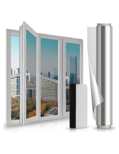 Película de Privacidad LULUETPUE 44.5x200cm Reflectante UV