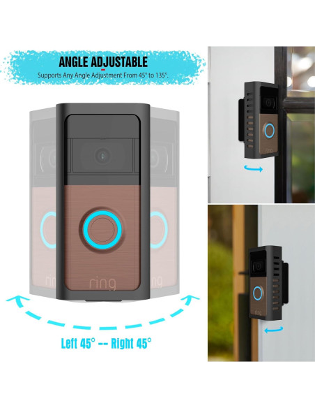 Soporte de timbre antirrobo PUCCI RVDM-02 ajustable 45-135