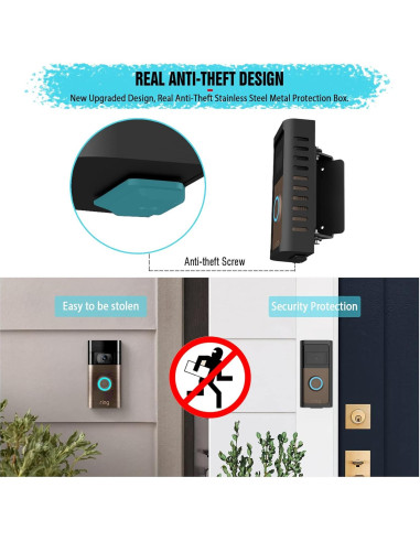 Soporte de timbre antirrobo PUCCI RVDM-02 ajustable 45-135