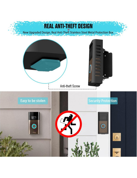 Soporte de timbre antirrobo PUCCI RVDM-02 ajustable 45-135