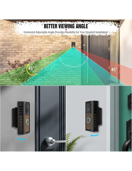 Soporte de timbre antirrobo PUCCI RVDM-02 ajustable 45-135