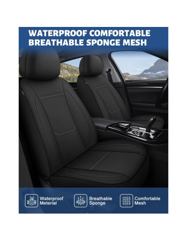 Fundas de Asiento de Coche Impermeables Sino Salected 2 Pcs