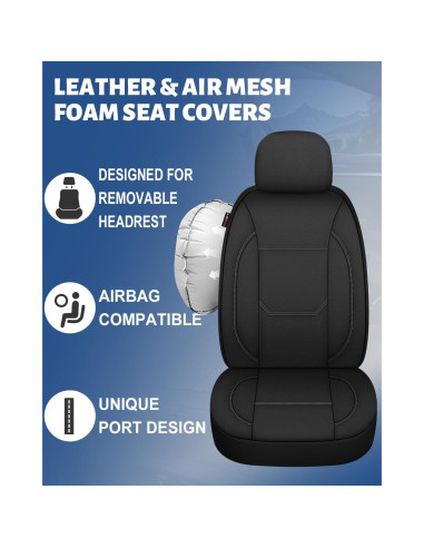 Fundas de Asiento de Coche Impermeables Sino Salected 2 Pcs