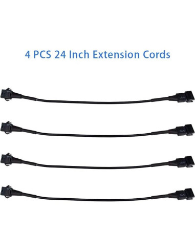 Cables de Extensión LED 61 cm Kingshowstar para Motocicleta