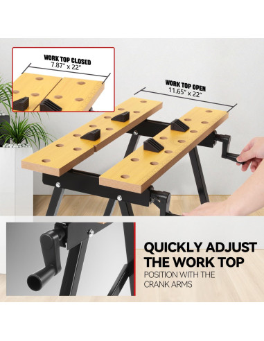 Banco de Trabajo Ajustable Auto Dynasty 3 Ángulos 100 kg