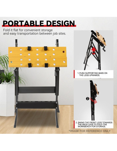 Banco de Trabajo Ajustable Auto Dynasty 3 Ángulos 100 kg