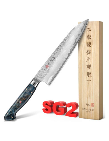 Cuchillo de Chef Japonés KAWAHIRO Gyuto 21 cm Acero SG2