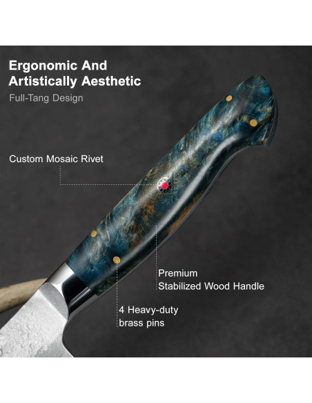 Cuchillo de Chef Japonés KAWAHIRO Gyuto 21 cm Acero SG2