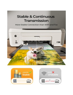 Cable USB A a B AINOPE 2M Alta Velocidad Nylon Gris 2