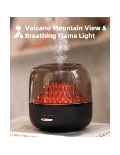 Difusor de Aceite Esencial KinYiLO Negro 200ml Aromaterapia 2