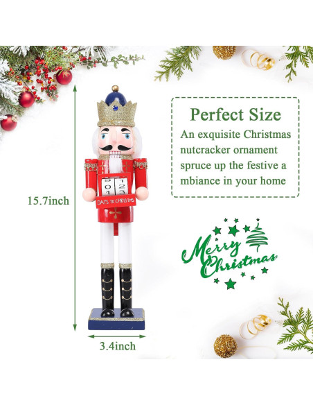 Cascanueces de Madera Vipush 35.56 cm - Adorno Navideño