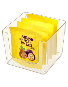 Contenedor Organizador de Snacks ZEXALOR Cubo Transparente 17.5 cm