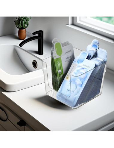 Contenedor Organizador de Snacks ZEXALOR Cubo Transparente 17.5 cm