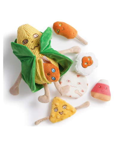 Juguetes de Perro Nocciola 7 en 1 de Maíz Crujiente