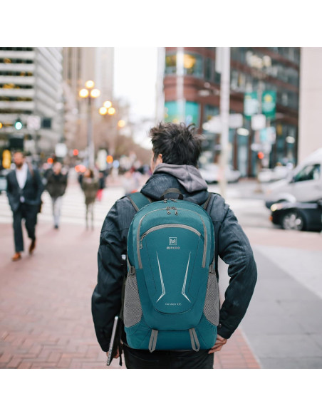 Mochila Plegable Impermeable 45L Verde Unisex para Senderismo