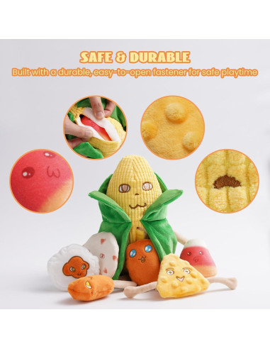 Juguetes de Perro Nocciola 7 en 1 de Maíz Crujiente