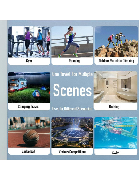 Paquete de 3 Toallas de Microfibra TinyCharms - Secado Rápido