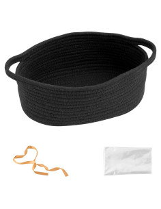 Cesta de Regalo Tejida KDM - 30x20x12cm, Negra, Versátil