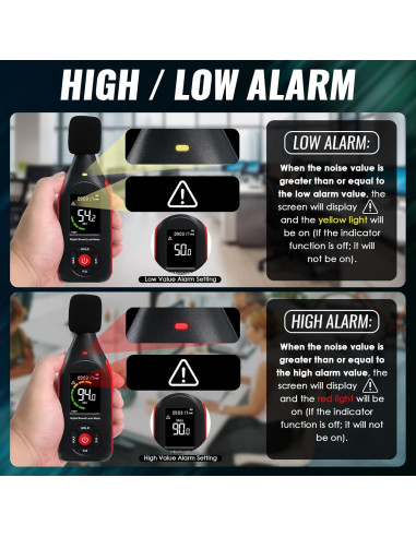 Medidor de Decibelios Tekcoplus TK442PLUS 30-130 dB con USB