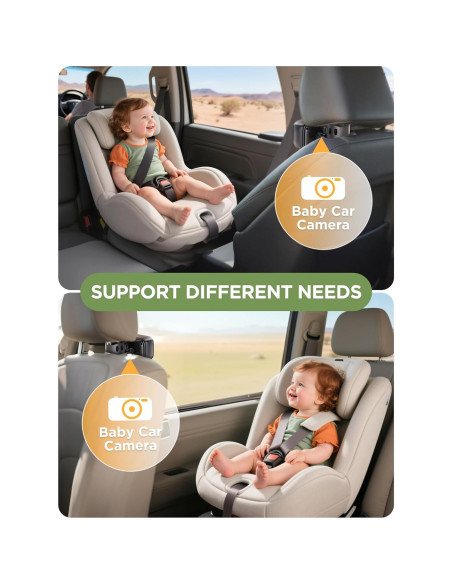 Cámara de Coche Inalámbrica NUOTUN 4.3" HD 1080p con Batería 40h