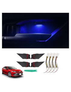 Luces LED interiores Powerty para Toyota Camry 2018-2024 Azul - 4 Piezas