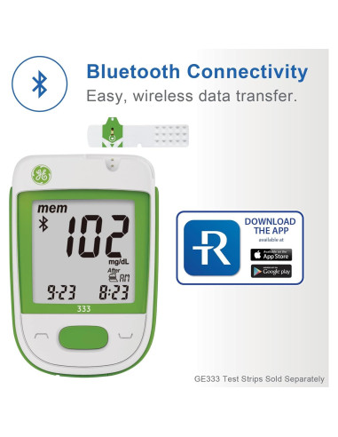 Glucómetro GE333 Bionime | Monitoreo Glucosa Bluetooth | Resultados 5 Segundos