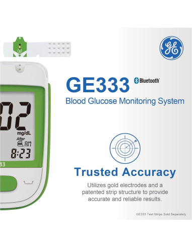 Glucómetro GE333 Bionime | Monitoreo Glucosa Bluetooth | Resultados 5 Segundos