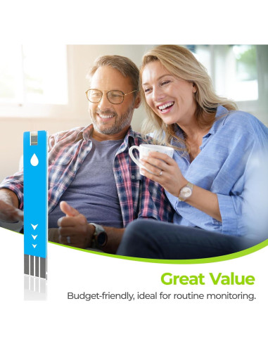 Kit de Monitor de Glucosa AUVON DS-W con 50 Tiras y Lancetas