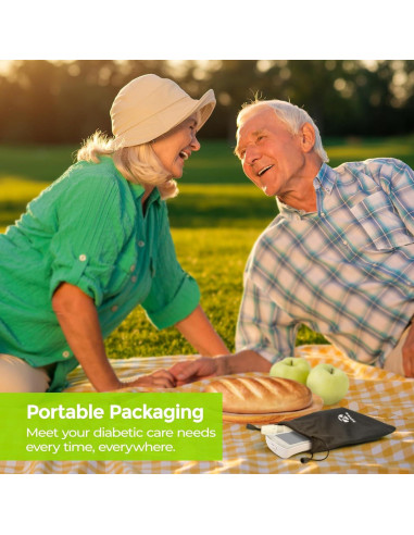 Kit de Monitor de Glucosa AUVON DS-W con 50 Tiras y Lancetas